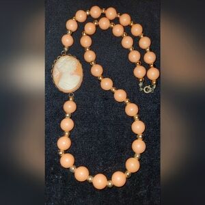 Pink Pearl Statement Necklace